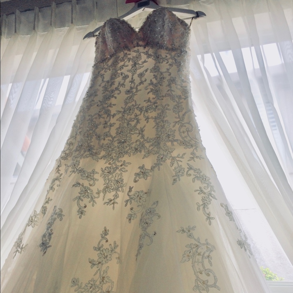 Maggie Sottero Lace Beaded Wedding Dress